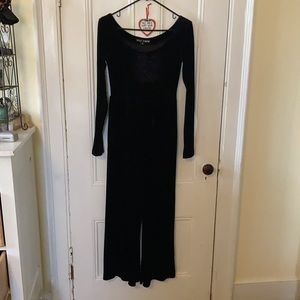 Vintage Betsey Johnson Crushed Velvet Jumpsuit
